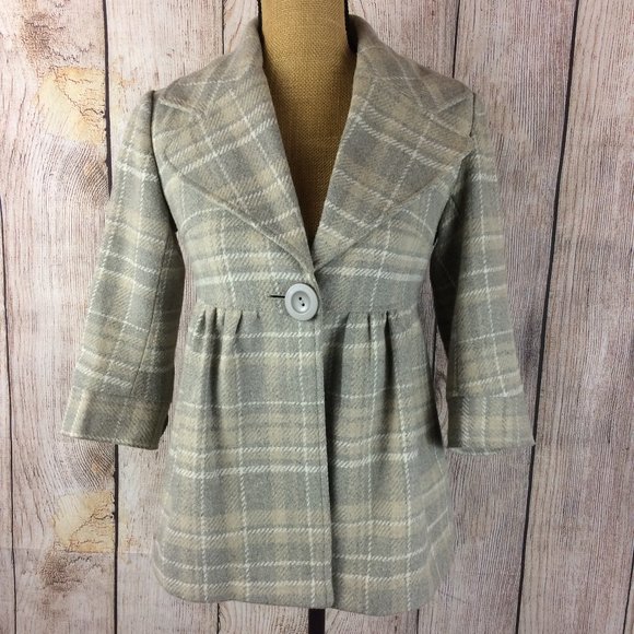Kensie Jackets & Blazers - Kensie Wool Blend 3/4 Sleeve Blazer Jacket Sz 4